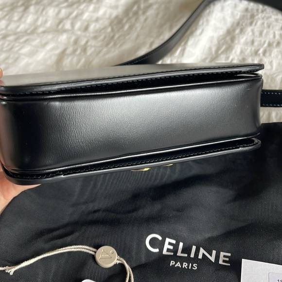 Celine Teen Triomphe, shiny calfskin, black - Picture 10 of 11